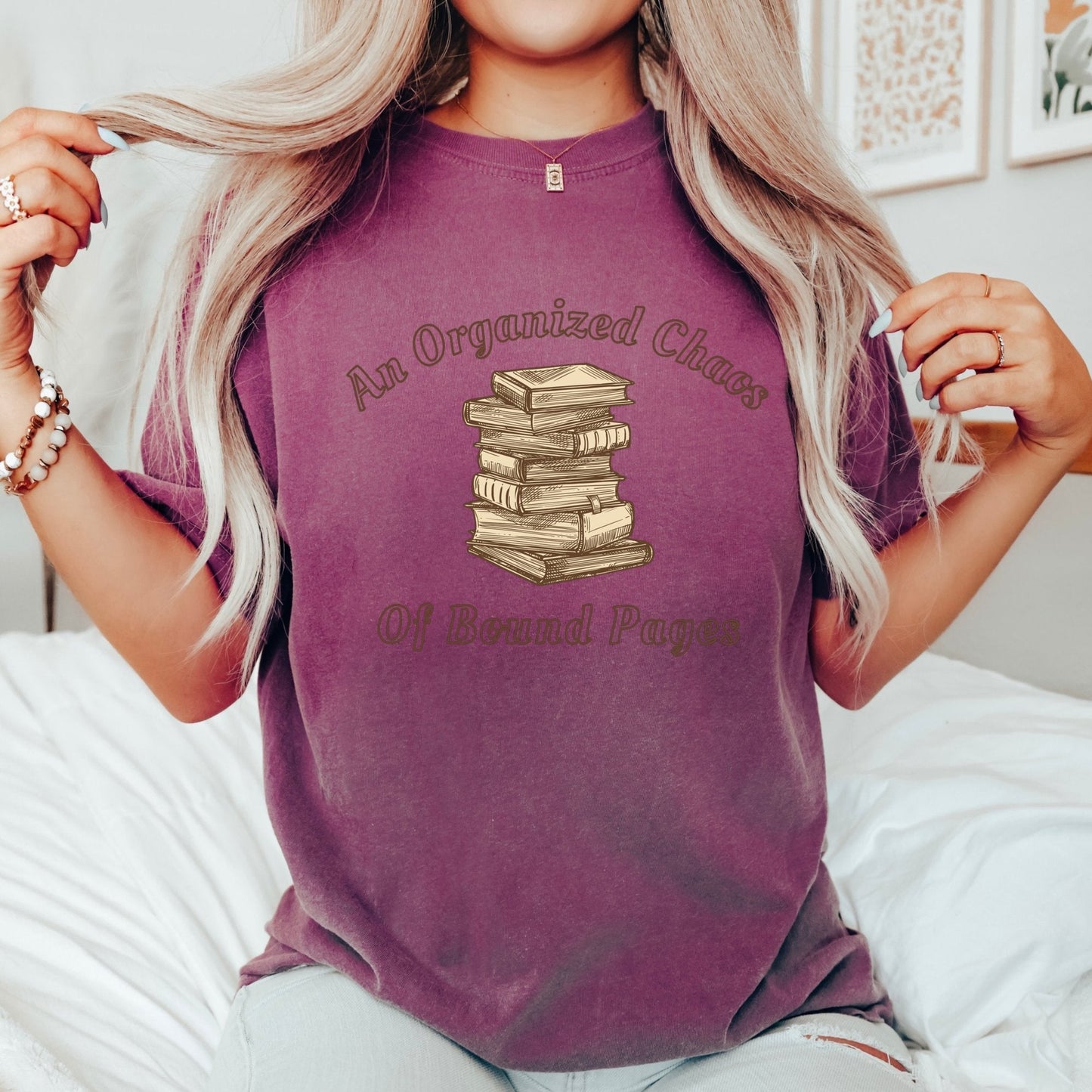 An Organized Chaos Of Bound Pages T-Shirt, Book Lover Gift, Gifts For Readers, Reading Tee - AFADesignsCo