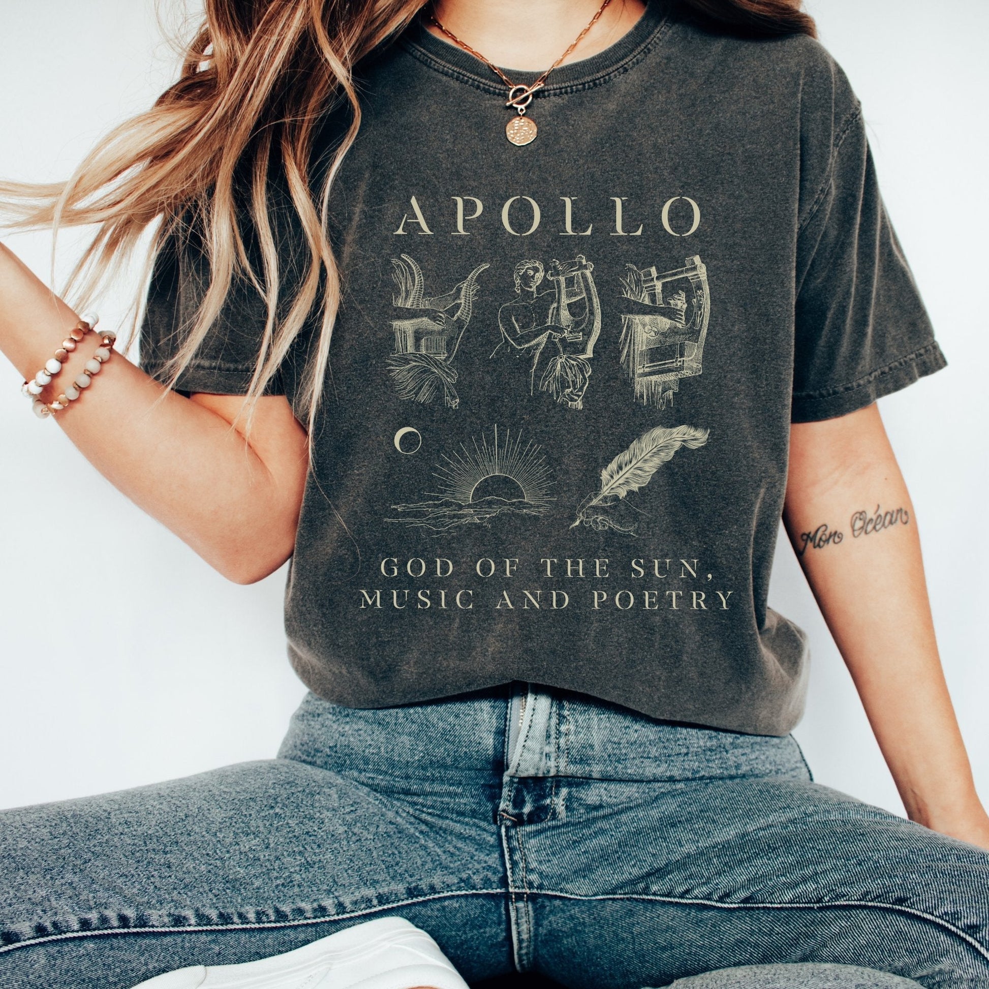 Apollo God Of The Sun, Music And Poetry, Mens Tshirt - AFADesignsCo