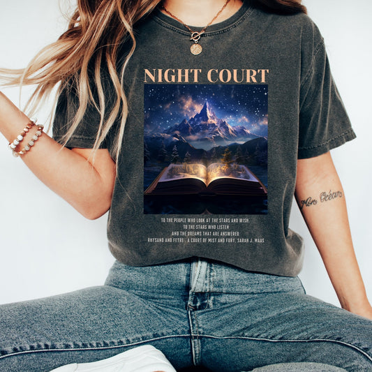 Comfort Colors® Night Court t-shirt, To the stars who listen shirt, A court of Thorns and ROSES, A court of Thorns and ROSES - AFADesignsCo