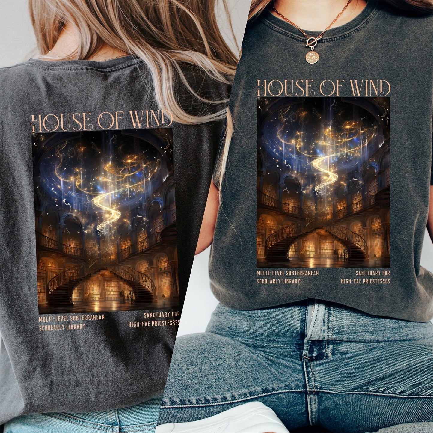 Comfort Colors® Sjm merch, House Of Wind Library shirt, TACOSF, t-shirt, Sjm merch, Maas Throne Of Glass, bookish t-shirt - AFADesignsCo