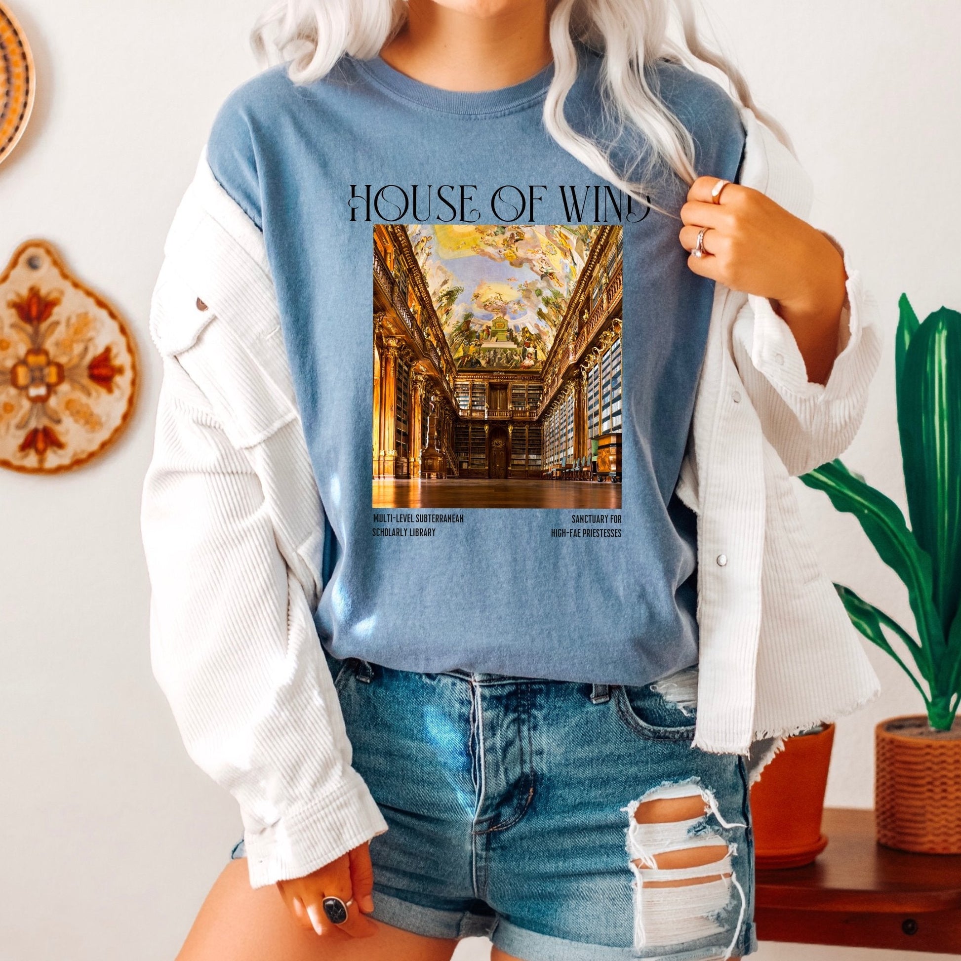 Comfort Colors® Sjm merch, House Of Wind Library shirt, TACOSF, t-shirt, Sjm merch, Maas Throne Of Glass, bookish t-shirt, iprintasty - AFADesignsCo