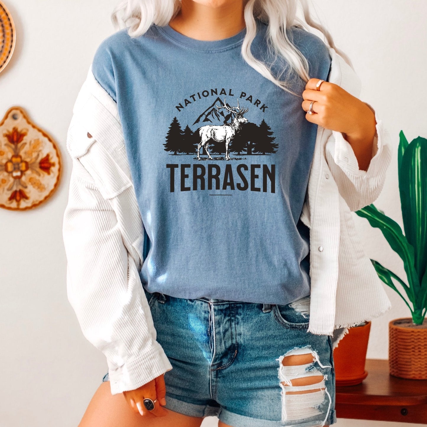 Sjm - Terrasen National Park Sweatshirt, Bookish sweatshirt, Bookworm sweatshirt, book nerd sweater, reader sweatshirt - AFADesignsCo