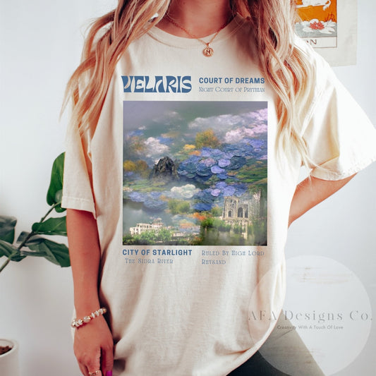 Velaris City of Starlight Shirt ACOTAR T-shirt A Court of Thorns and Roses Night Court Shirt Book Lover Tee Gift for Bookish - AFADesignsCo