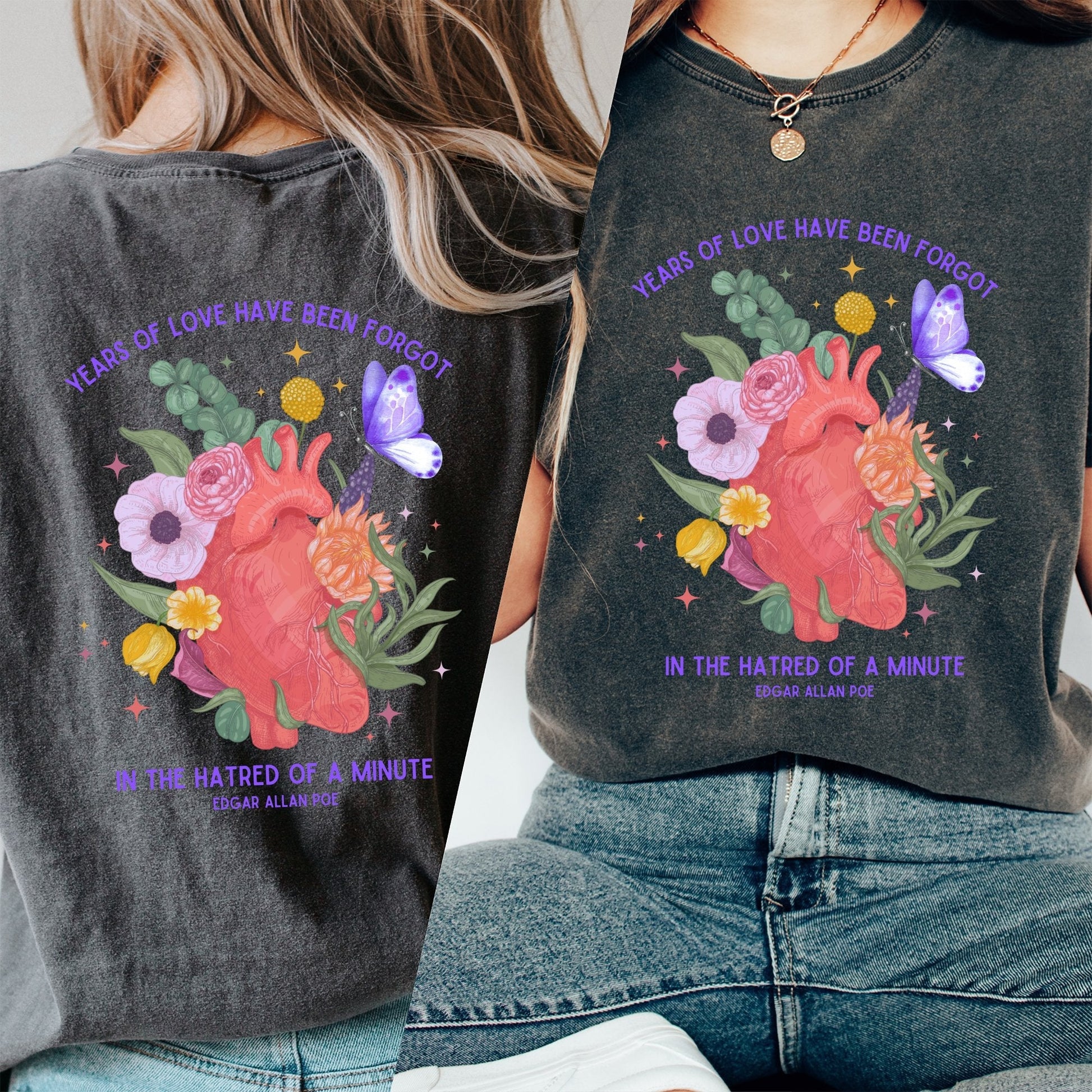 Years Of Love Have Been Forgot In The Hatred Of A Minute; Edgar Allan Poe Shirt, Gift For Her, Literature Shirt, Halloween Shirt - AFADesignsCo
