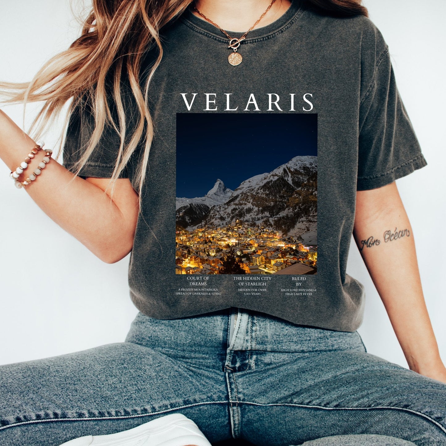 Comfort Colors®Velaris sweatshirt, The Night Court, Sjm merch, A court of Thorns and ROSES, City of Starlight, Gift for the Rhysand Fan girl - AFADesignsCo