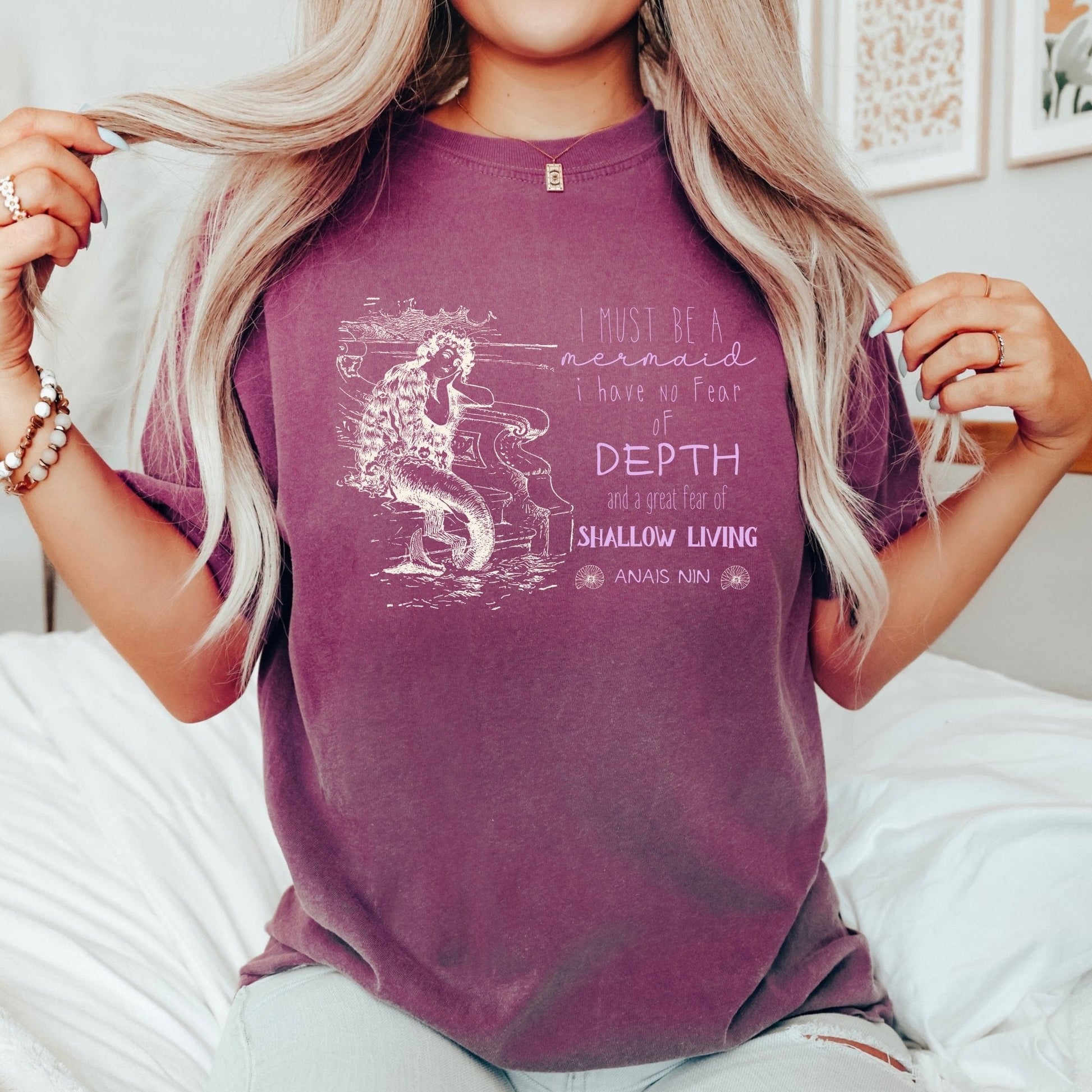 I must be a mermaid Shirt, Mermaid Shirt, Mermaid Birthday Shirt, ,Yoga Tank Top, Workout Top, Workout Shirt - AFADesignsCo