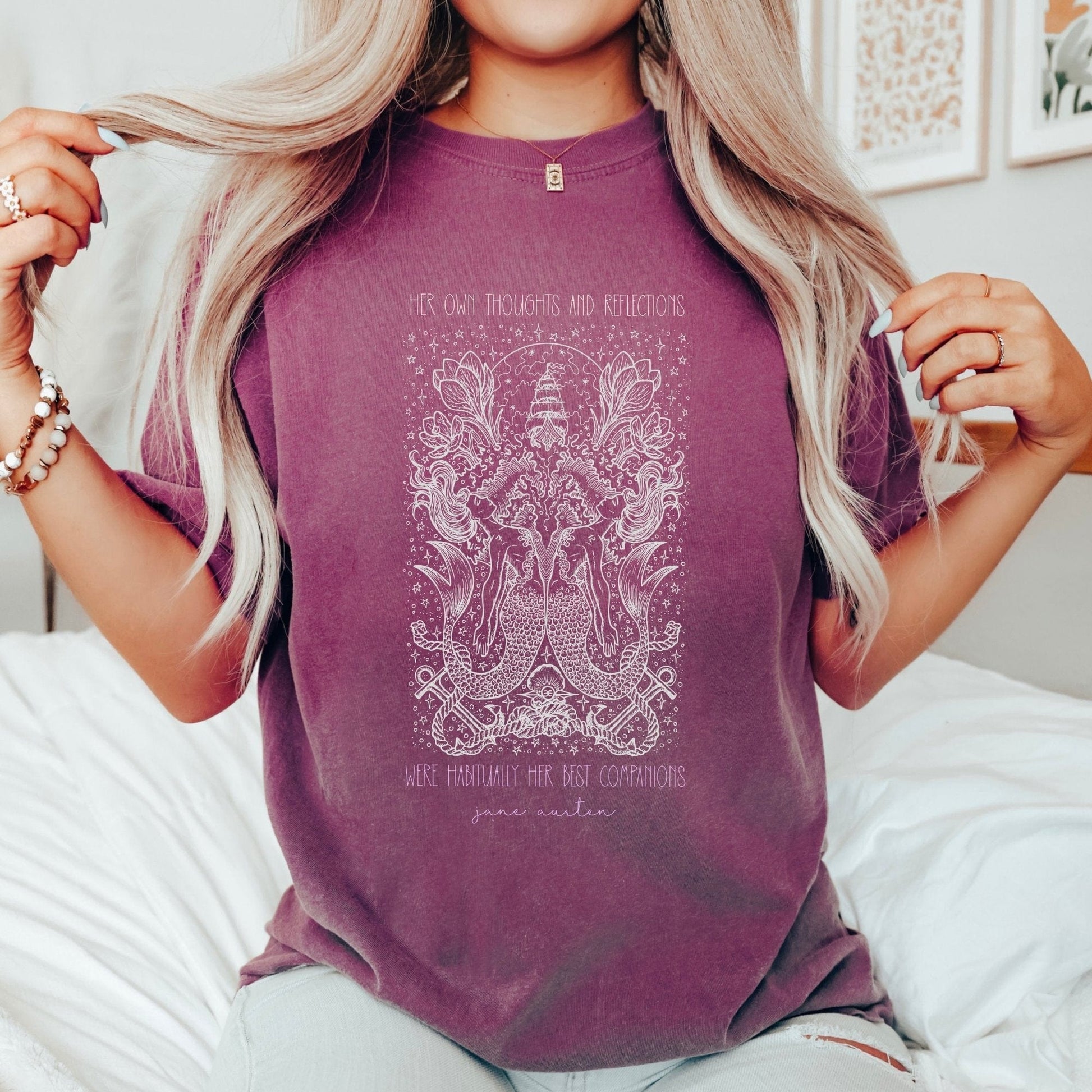 Thoughts and Reflections T-Shirt, Unisex Tee, Meditation T-shirt, Yoga Tee, Teacher Gift tee, Spiritual quote shirt - AFADesignsCo