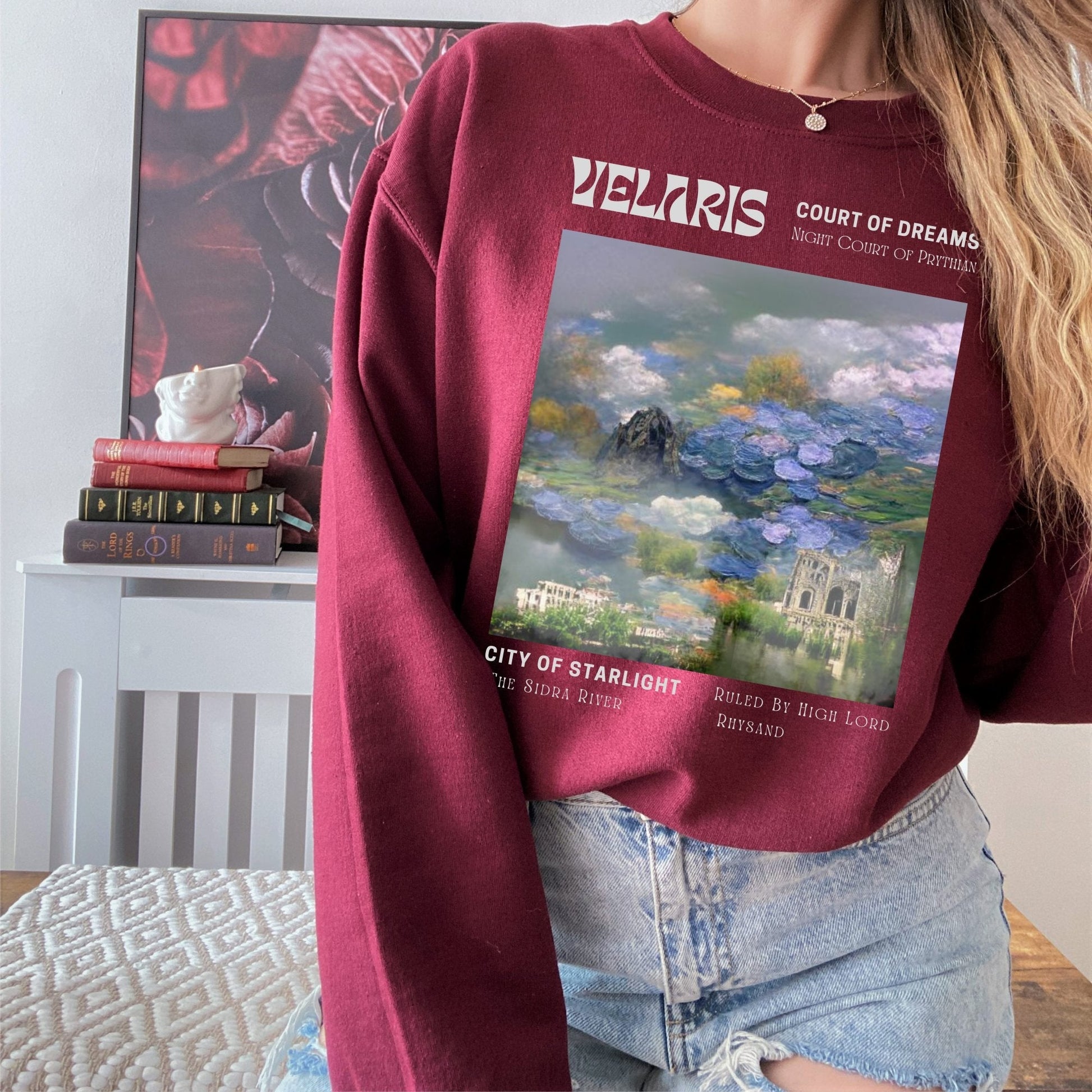 Velaris City of Starlight Sweatshirt ACOTAR T-shirt A Court of Thorns and Roses Night Court Sweatshirt Book Lover Gift - AFADesignsCo
